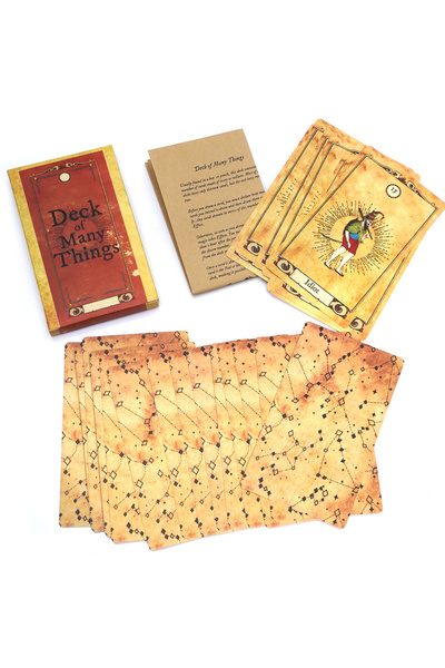 Choice Light Grey Deck of Many Things Vellum Style 12X7cm Size Inspired Adventures Fantasy Roleplay Tableto