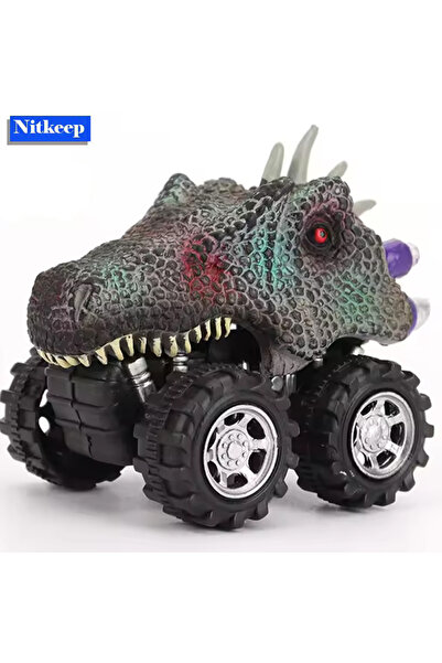 Choice WHITE Dinosaur Toys Pull Back Cars Mini Monster Truck Car Toy Set for Kids Toddlers Boys Girls Birth