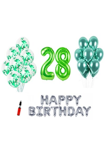 Domi Party & Gifts Set 33 baloane, DOMI PARTY & GIFTS®, Happy Birthday aniver...