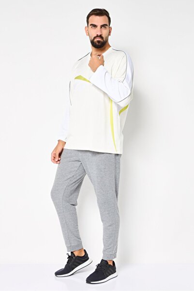 Reebok Men Sportswear Fit Long Sleeve Hockey Jersey, Off-White