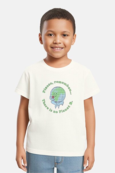 Sinsay Kids Boy Crew Neck Short Sleeve Printed T shirt, Cream