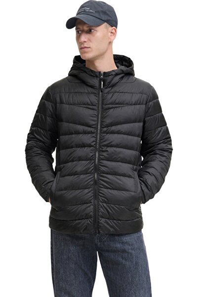 Jack & Jones Jachetă JACK & JONES West Light Puffer Hood - 12283196-Negru