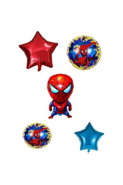 Shop Carnaval Σετ 5 μπαλονιών, Φιγούρα Σπάιντερμαν