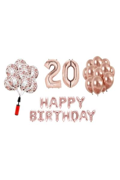 Domi Party & Gifts Set 33 baloane , La mulți ani aniversare 20 de ani, numere...