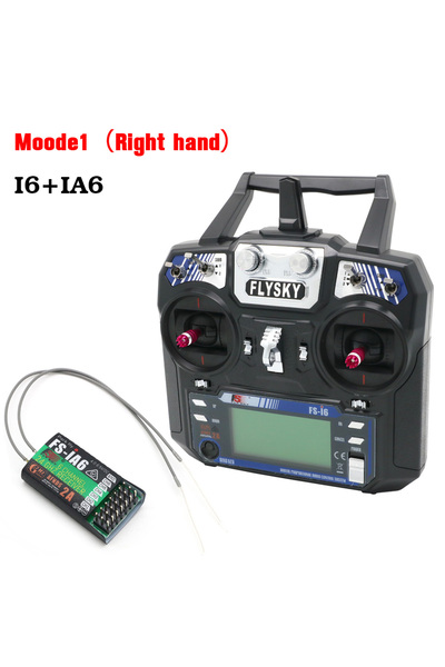 Choice جهاز إرسال FLYSKY FS-i6 I6 طراز Mode1 مع iA6 وجهاز تحكم عن بعد لاسلكي ...