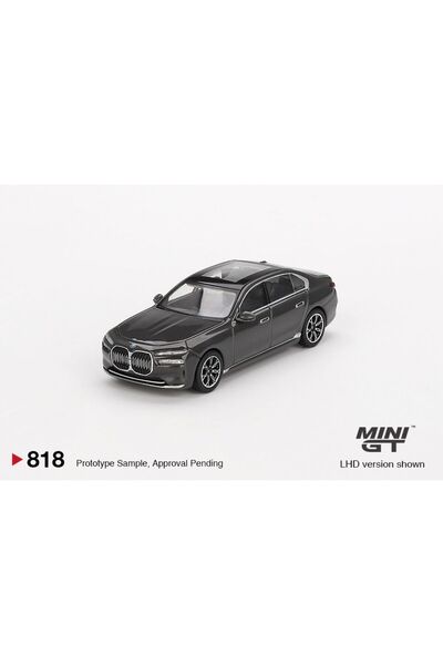mini gt Macheta auto BMW i7 xDrive60 Dravit Grey 2024 (LHD) 1:64 MIniGT
