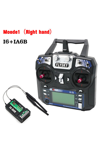 Choice جهاز إرسال FLYSKY FS-i6 I6 طراز Mode1 مع iA6B ووحدة تحكم عن بعد لاسلكي...