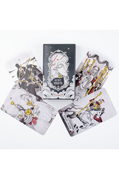 Choice TK83K Secret Mirror Tarot Cards 10.3*6Cm Feminine Art Tarot In Rich Symbolism with Monochrome Realm: