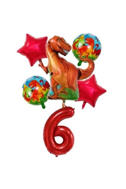 Shop Carnaval Set temă aniversară, 6 ani, dinozaur T-Rex