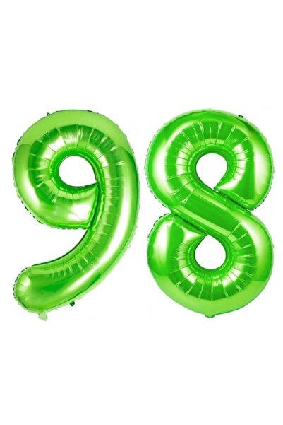 Domi Party & Gifts Set de 2 baloane folie cu numere, Domi Party & Gifts, Verd...