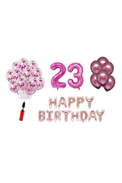 Domi Party & Gifts Set 33 baloane , La mulți ani aniversare 23 de ani, numere...