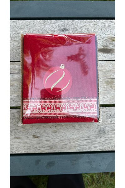 Fantastic Collection New Year's Collection Velvet Towel with Border and Emblem (30X50 cm) – Gift Wrapped – Handmade Special