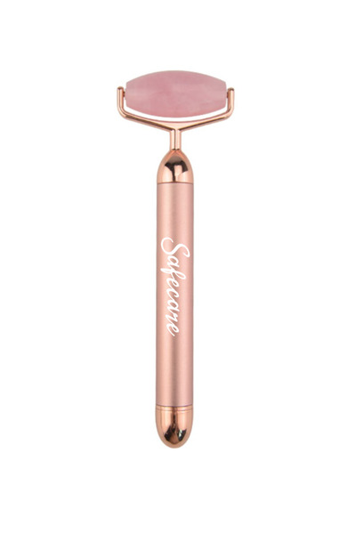 SAFECARE Rolă facială electrică din cuarț roz cu vibrații