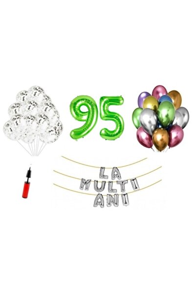 Domi Party & Gifts Set 33 baloane, Domi Party & Gifts, La mulți ani 95 de ani...