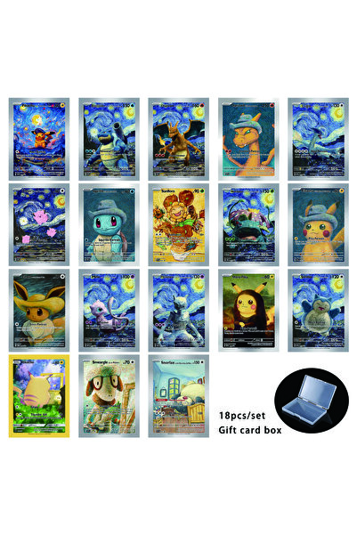 Choice14 19-18pcs New 18pcs DIy Cartoon Anime Ptcg Self-Control Mewtwo Pikach...