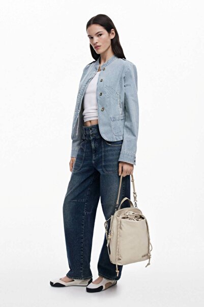 Desigual Women's backpack, Desigual, Priori Sumy Mini Sport series, Ochre