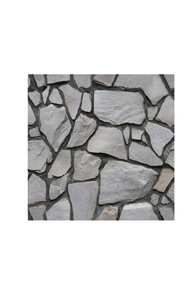 OEM Set 10 x 3D Self-Adhesive Stone-Effect Wallpaper Panels, 30x30 cm, Gray