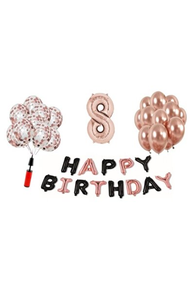 Domi Party & Gifts Set 35 baloane, Domi Party & Gifts, La mulți ani, auriu ro...