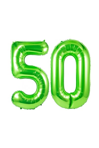 Domi Party & Gifts Set de 2 baloane folie cu numere, Domi Party & Gifts, verd...