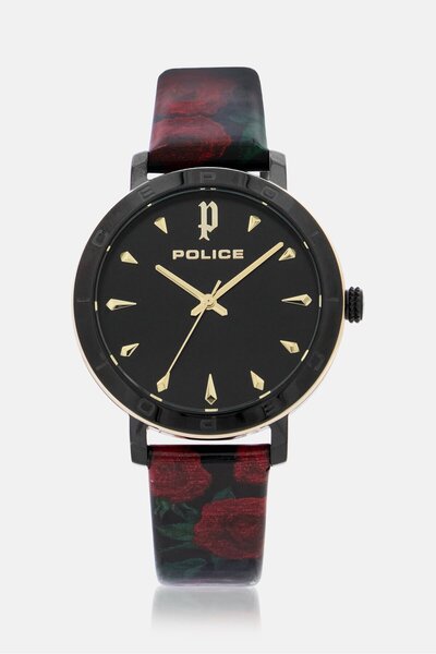 Police ساعة نسائية P16033MSBG-02 جلدية تناظرية 36 مم، متعددة الألوان