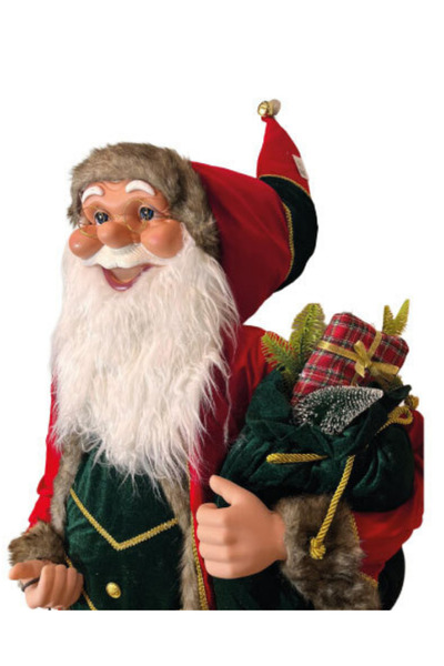 Next Plus New Year Santa Claus Gift Wrapped Model 180 cm Giant Size Santa Claus Christmas Decoration Ornament