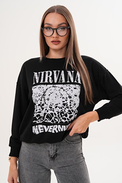 ŞİMAL Дамска блуза с три ленти и принт 255325 -