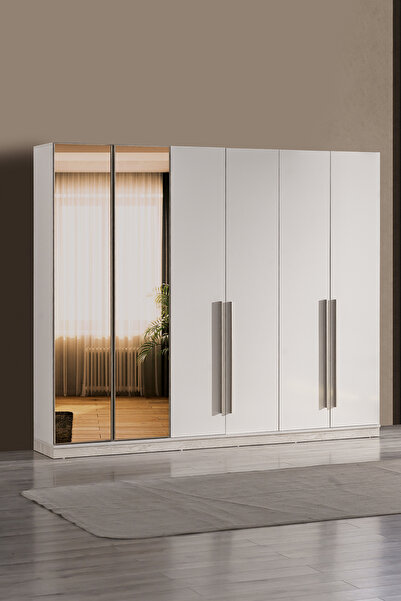 EDSY HOME 6 Kapaklı Aynalı Gardırop