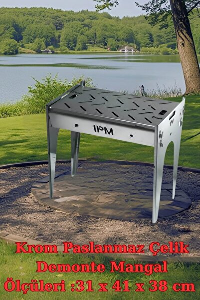 Hediyeleşin Mangal, Demonte, Krom Paslanmaz Çelik, Taşıma Çantalı