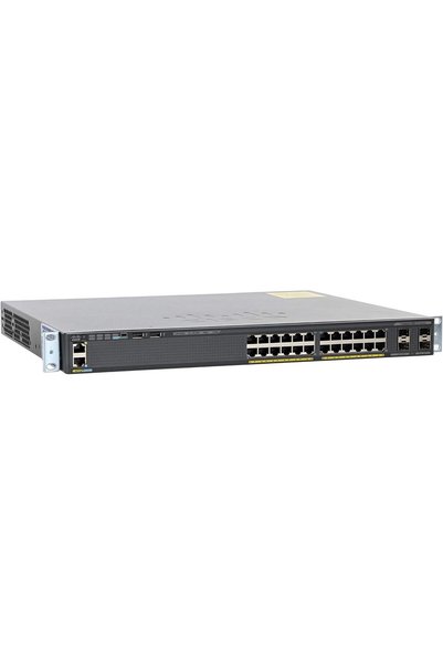 Cisco Catalyst WS-C2960X-24PS-L 24 Port Ethernet Switch with 370 Watt PoE,Black