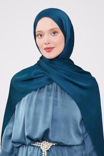 Levidor Koyu Zümrüt Yeşili Brillant Abiye Şal