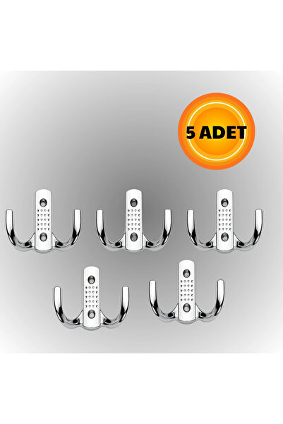 CAN METAL Noktalı Metal Askı Şık Portmanto Askılık Dolap Mobilya Askısı (vida...