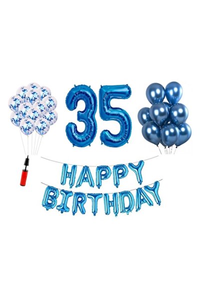 Domi Party & Gifts Set 33 baloane, Domi Party & Gifts, La mulți ani 35 de ani...