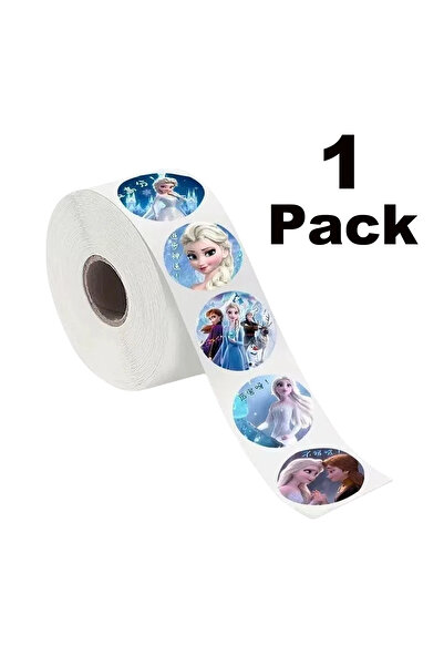 Miniso عبوة واحدة من 500 قطعة من ملصقات فروزن بتصميم أنمي إلسا للأميرة، ملصق ...