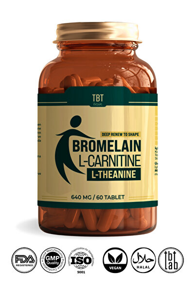 TBT بروميلين + إل-كارنيتين وأقراص محلية الصنع - حاصلة على شهادة جي إم بي / حلال