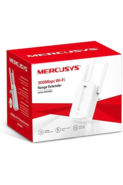 Mercusys MW300RE N300 Wi-Fi Range Extender 300 Mbps (2 External Antennas)
