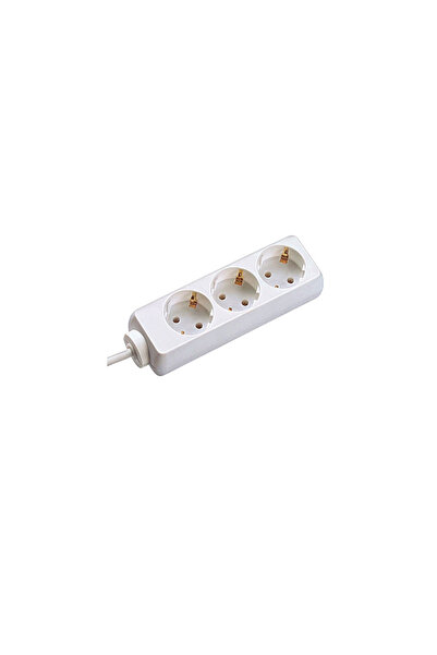 PREMIER PRIX Selly extension cord 3xSchuko PC FI 1.5 m, white