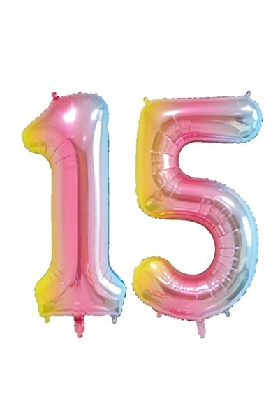 Domi Party & Gifts Set de 2 baloane folie, Domi Party & Gifts, Curcubeu, aniv...