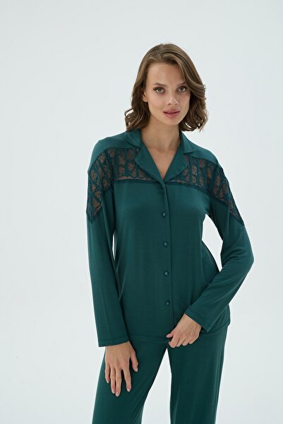 Sevim 17246 KADIN DÜĞMELİ PİJAMA TAKIM