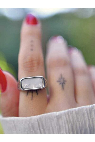 ASLI AKSESUAR خاتم بتصميم تفصيلي من الفولاذ