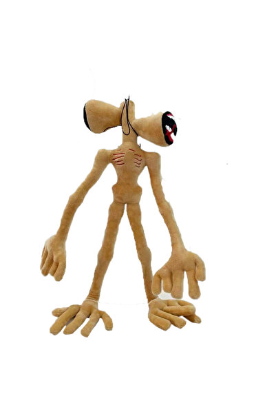 Choice ألعاب محشوة على شكل رأس صفارة إنذار صفراء قابلة للانحناء بطول 55 سم، د...