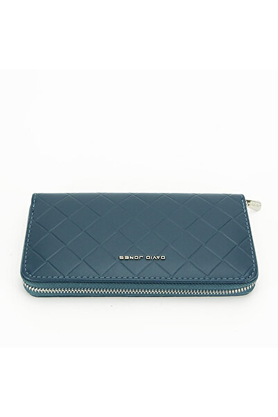 David Jones Women's wallet with print B-P121-510 07 Petrol blue
