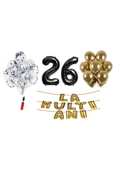 Domi Party & Gifts Set 33 baloane, Domi Party & Gifts, La Multi Ani aniversar...