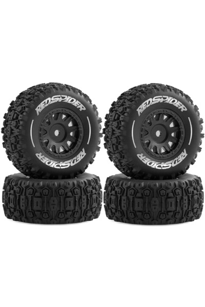 Choice 4 قطع 1/14 إطارات رملية قصيرة لشاحنة الثلج وإطارات مطاطية سداسية 12 مم...