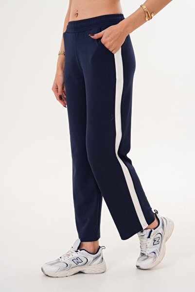 ŞİMAL Women's Side Stripe Detailed Single Bottom Tracksuit 255138 -