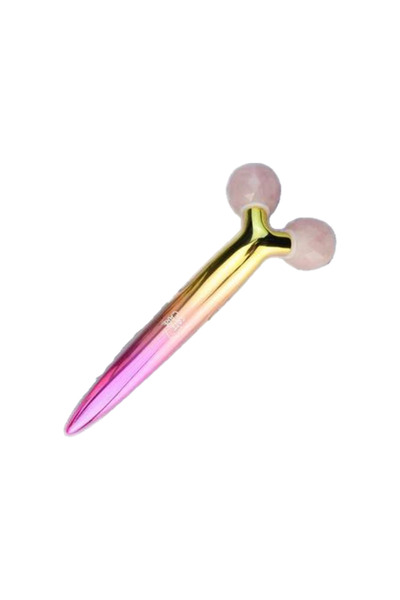 SAFECARE Rolă de masaj facială din cuarț roz în formă de Y