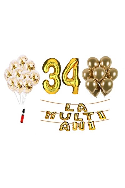 Domi Party & Gifts Set 33 baloane, Domi Party & Gifts, La mulți ani aniversar...