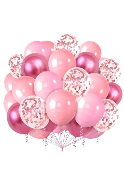 OEM Set 100 baloane multicolore,12 inch,roz/roz deschis