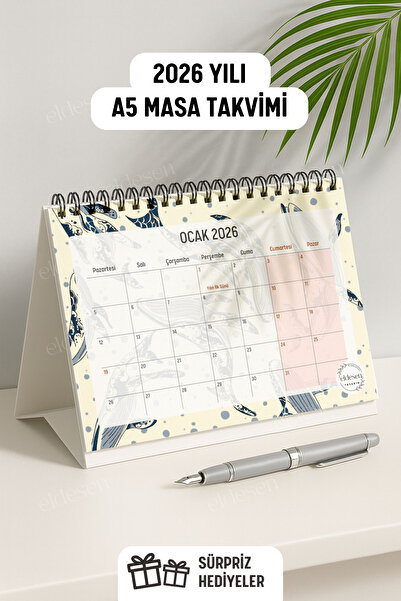Eldesen Tasarım Advantageous Mega Pack / 20 Pieces / Notebook, Calendar, Bookmark, Pen, 3-Piece Planning Set