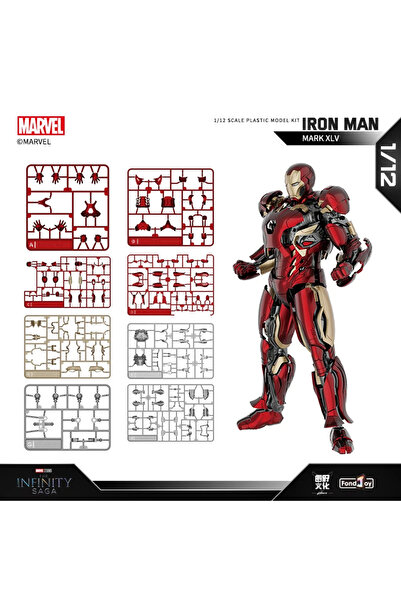 Choice withbox mk45 New Fondjoy Iron Man Mk45 Assembled Model Action Figure 1/12 Iron Man Model Collectible