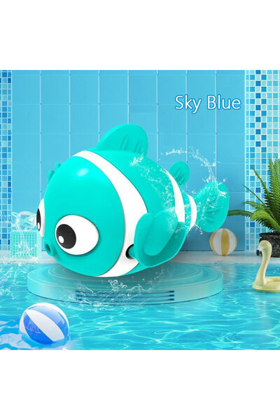 Choice Anemonefish Blue Summer Kids Bath Toys Clockwork Clownfish & Dolphins Swimming Water Play Set Classi